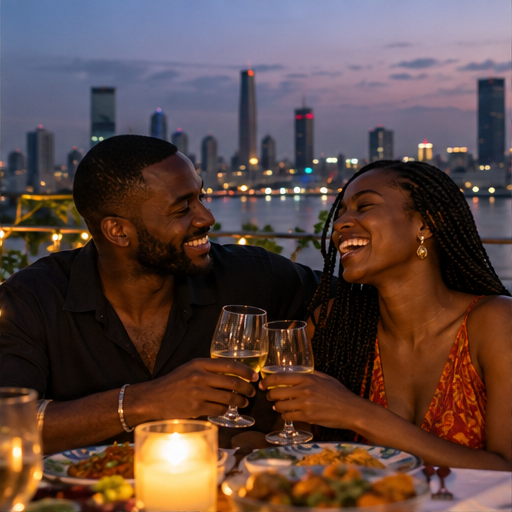 Illustrative editorial photograph of a couple